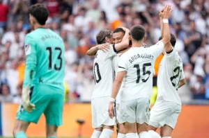 ثنائية مبابي تضع اللمسة الأخيرة على موسم ريال مدريد في "الليغا"