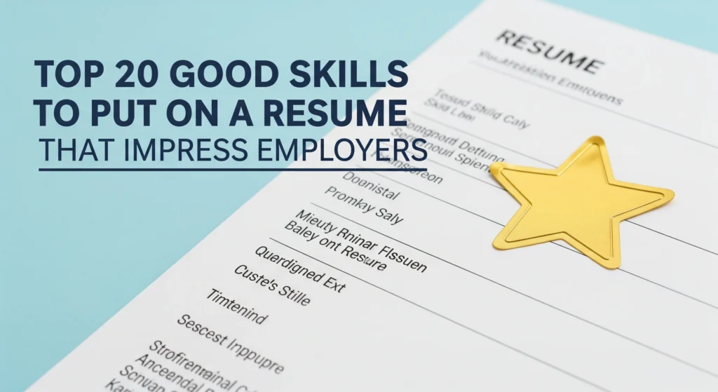 Top 20 Good Skills to Put on a Resume That Impress Employers
