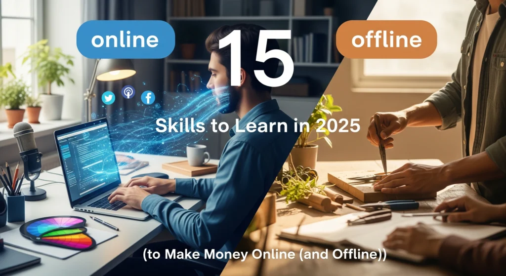 15 Skills to Learn in 2025 to Make Money Online (and Offline)
